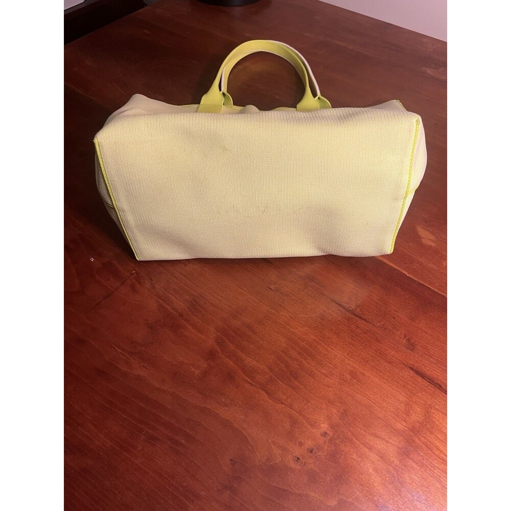Rothy’s Women’s Yellow Tote Bag, Double Handles, Solid, Logo Accents, Trapezoid - Picture 3 of 4